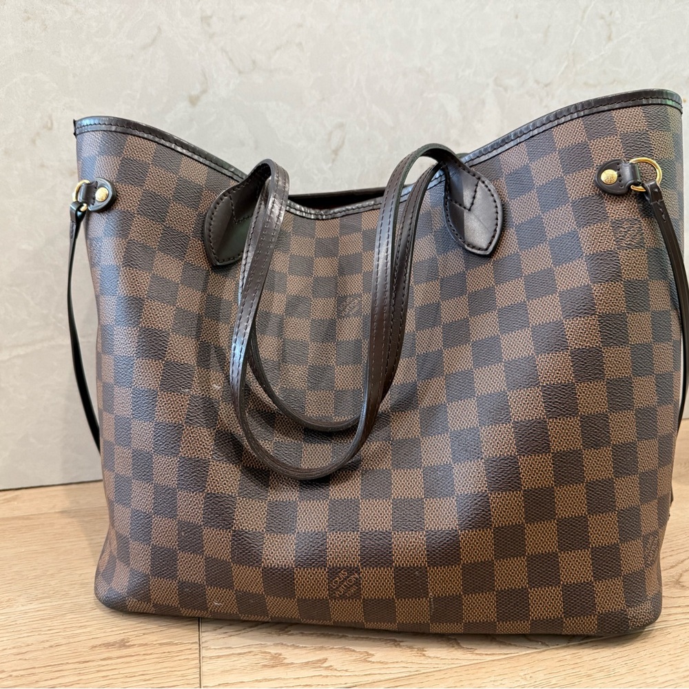Louis Vuitton Brown Neverfull Tote Bag